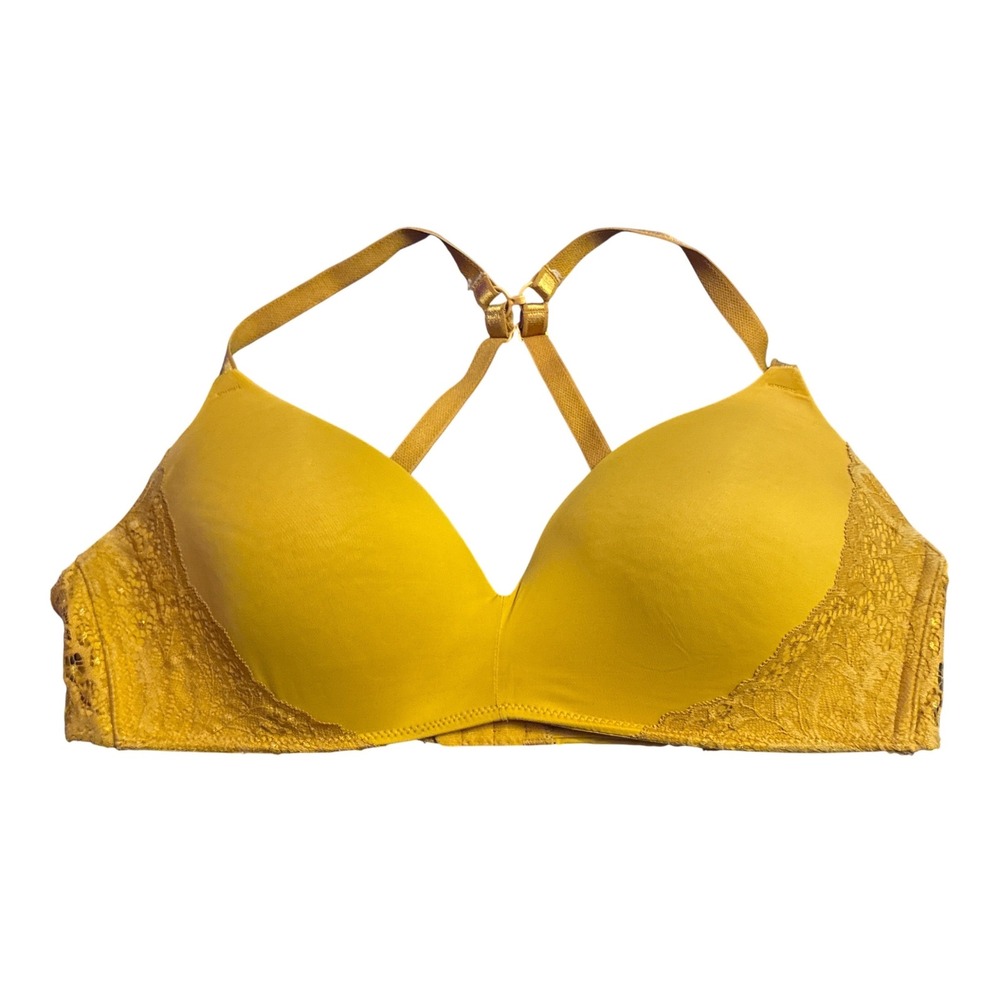 Auden The Bliss Lightly Lined Wirefree Convertible Racerback Bra Gold 38C